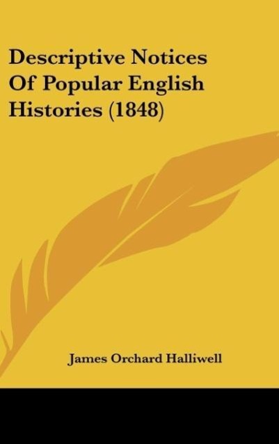 Vorderes Coverbild Descriptive Notices Of Popular English Histories (1848)