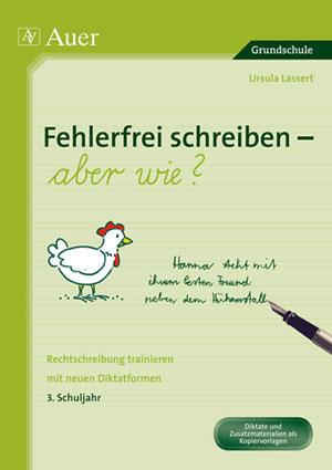 Vorderes Coverbild Fehlerfrei schreiben - aber wie? 3. Schuljahr