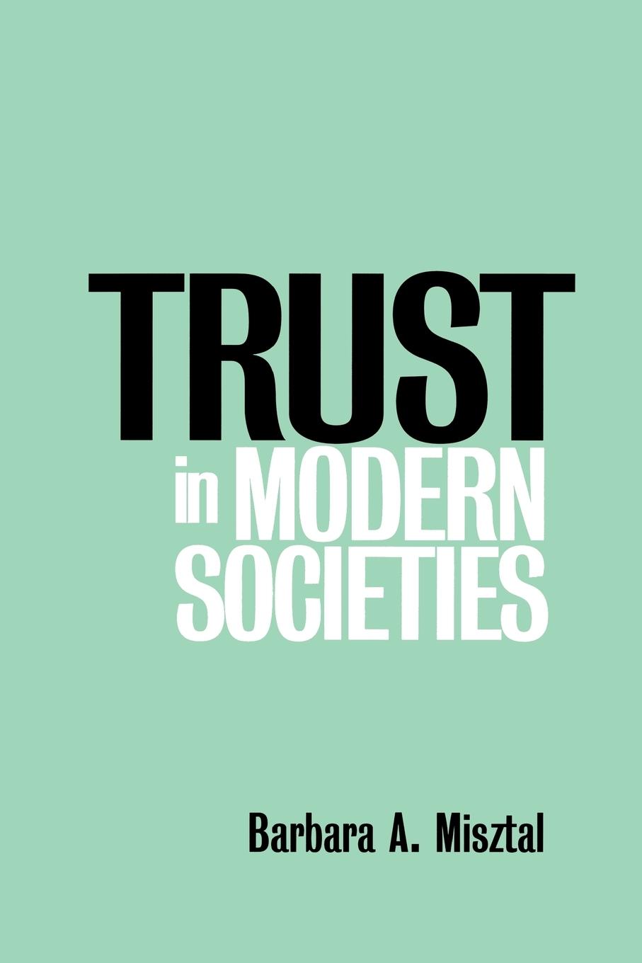 Vorderes Coverbild Trust in Modern Societies
