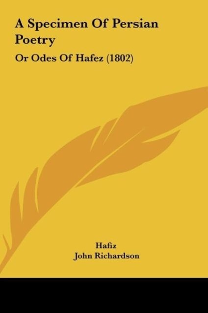 Vorderes Coverbild A Specimen Of Persian Poetry