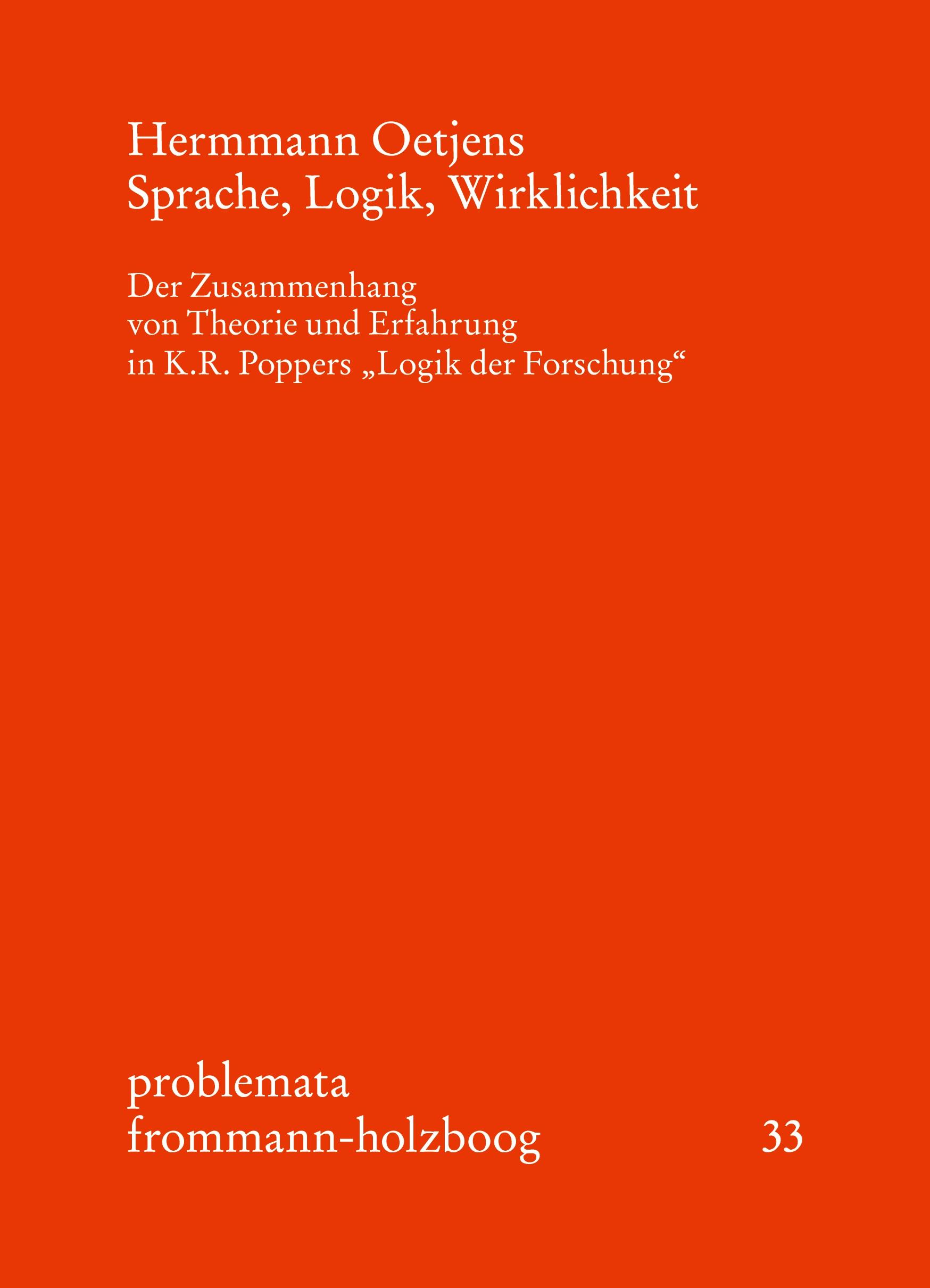 Vorderes Coverbild Sprache, Logik, Wirklichkeit