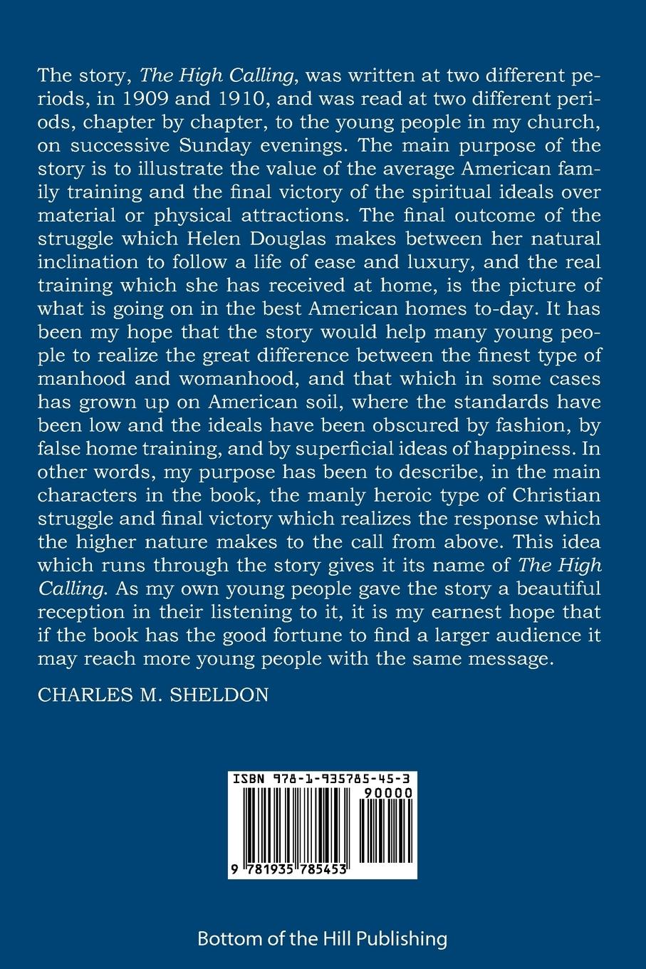 Rückseitencover The High Calling