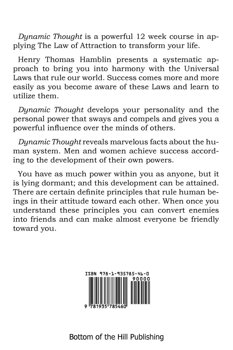 Rückseitencover Dynamic Thought