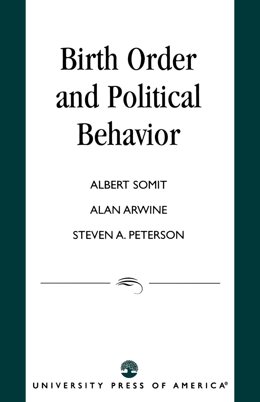 Vorderes Coverbild Birth Order and Political Behavior