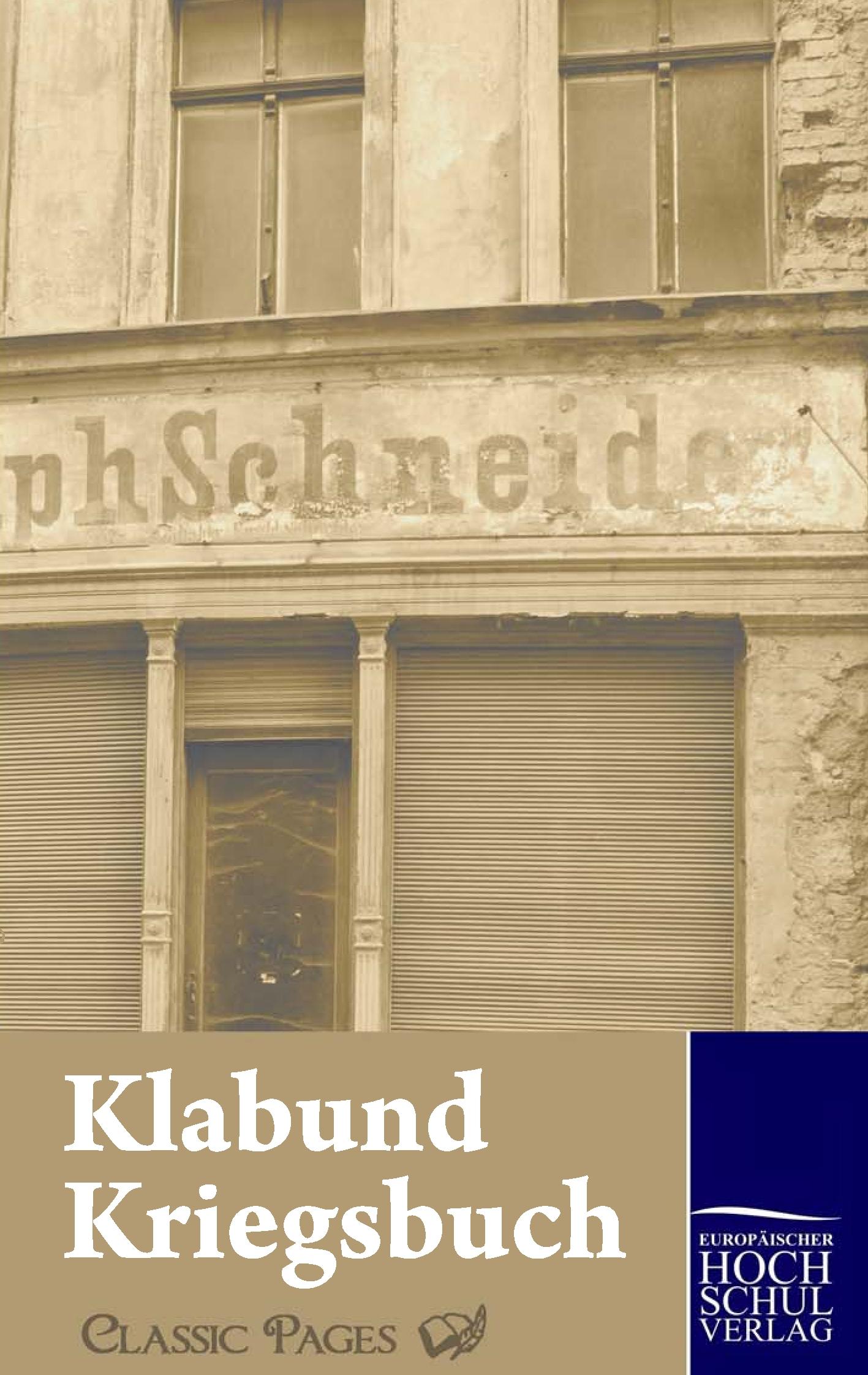 Vorderes Coverbild Kriegsbuch