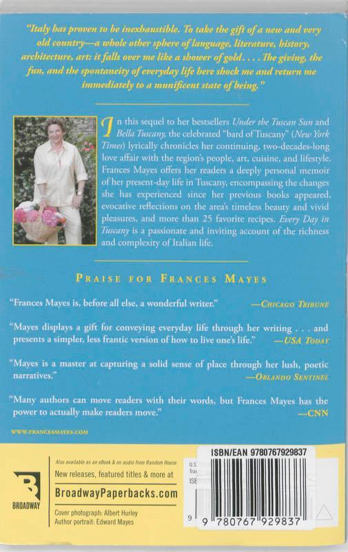 Rückseitencover Every Day in Tuscany