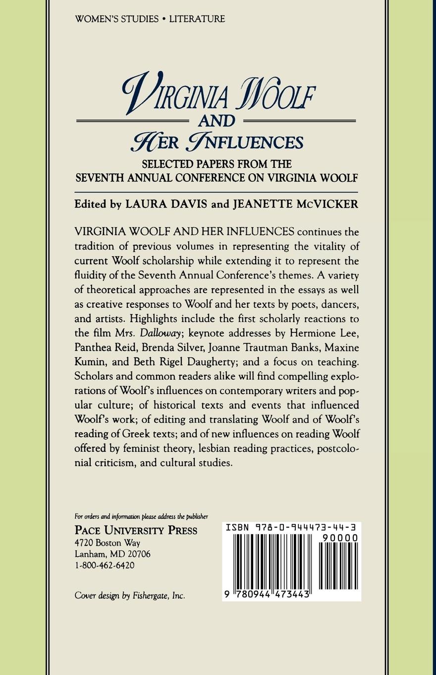 Rückseitencover Virginia Woolf and Her Influences