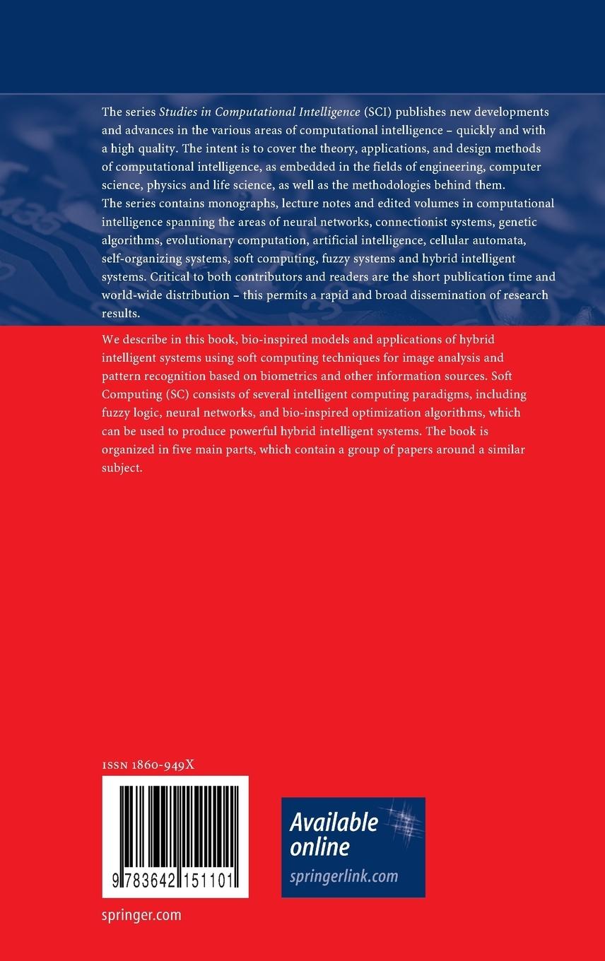 Rückseitencover Soft Computing for Recognition based on Biometrics