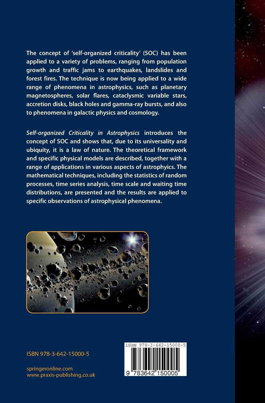 Rückseitencover Self-Organized Criticality in Astrophysics