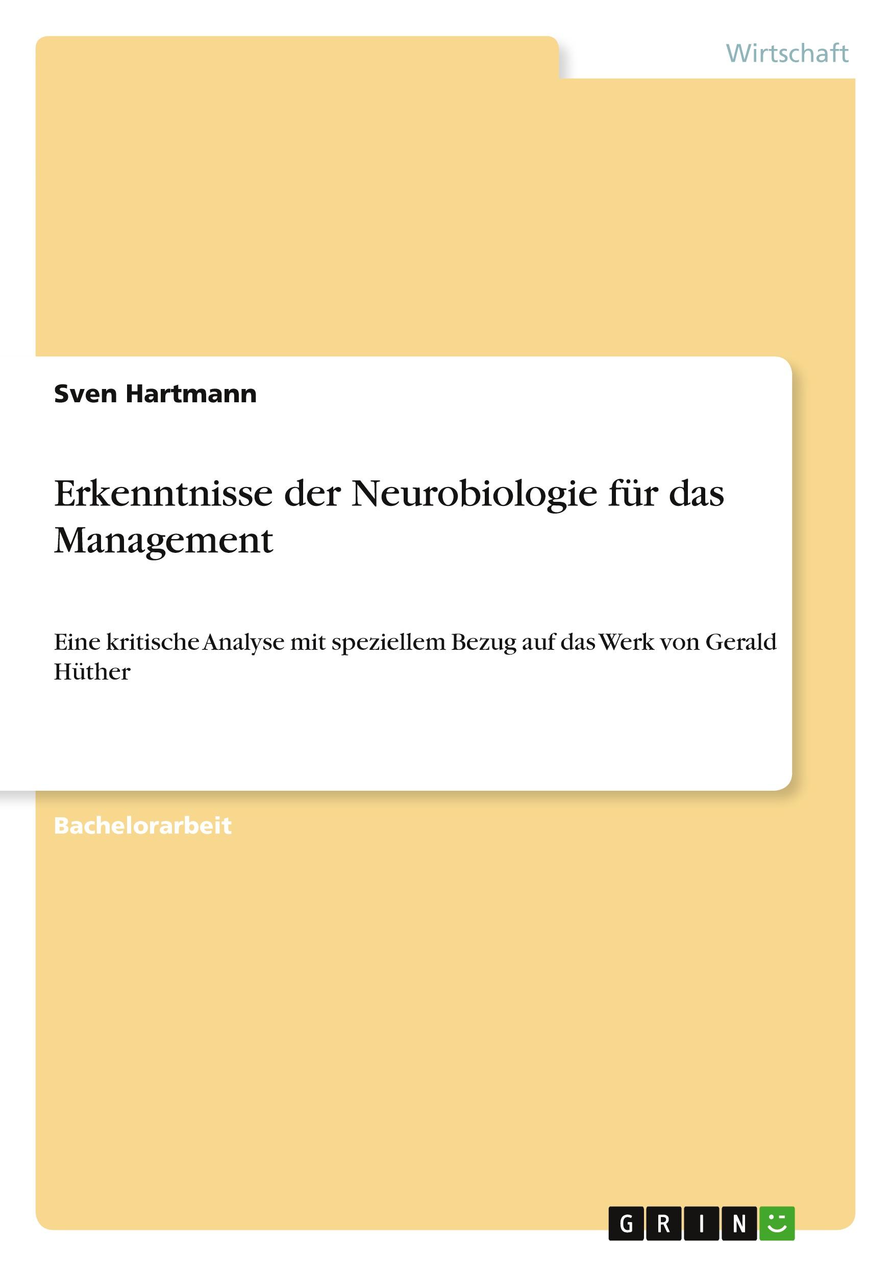 Vorderes Coverbild Erkenntnisse der Neurobiologie für das Management
