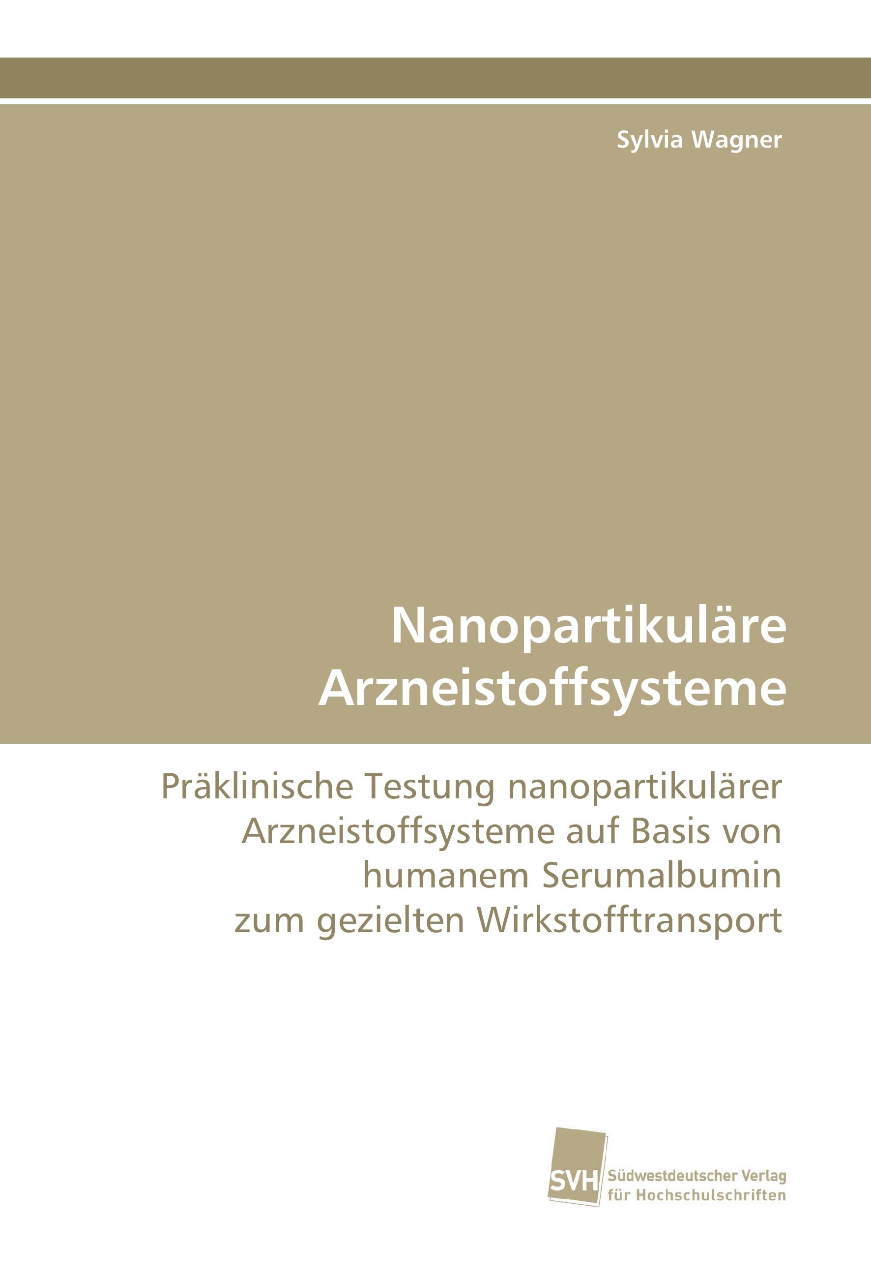 Vorderes Coverbild Nanopartikuläre Arzneistoffsysteme