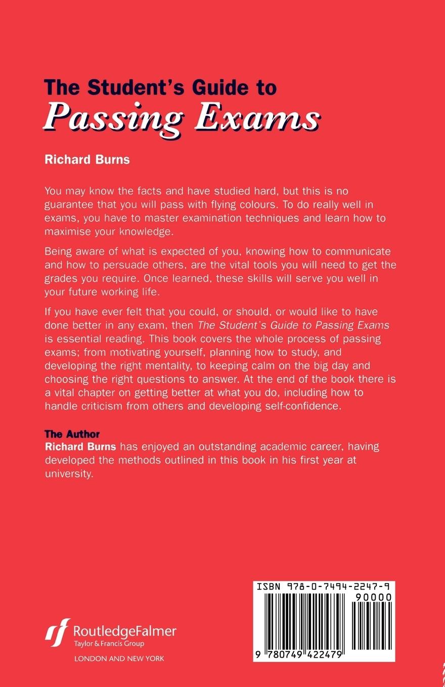 Rückseitencover The Student's Guide to Passing Exams