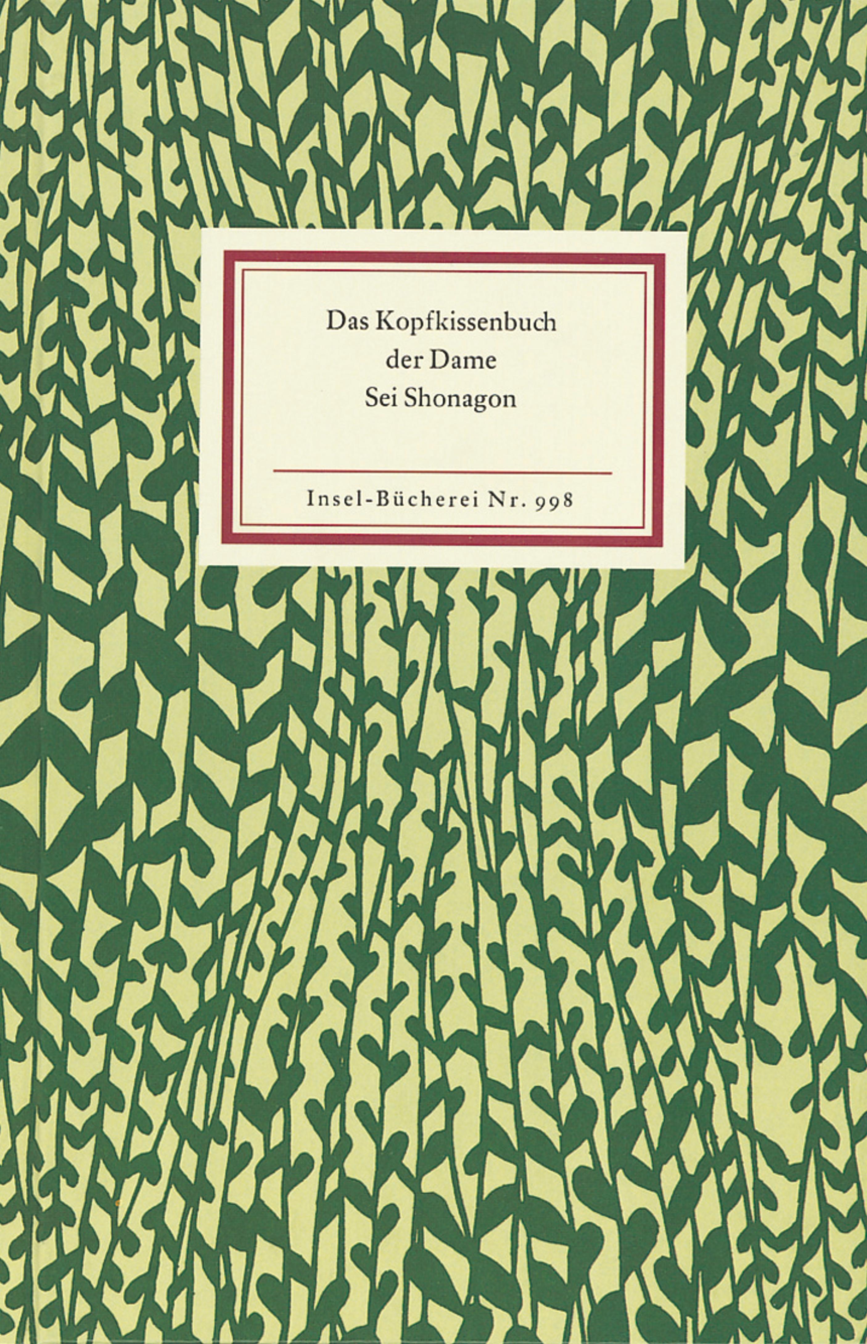 Vorderes Coverbild Das Kopfkissenbuch der Dame Sei Shonagon