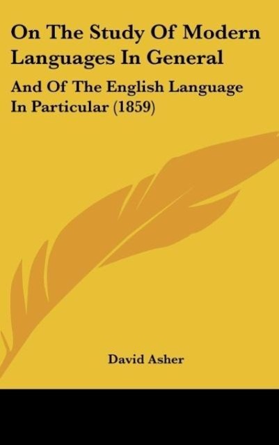 Vorderes Coverbild On The Study Of Modern Languages In General