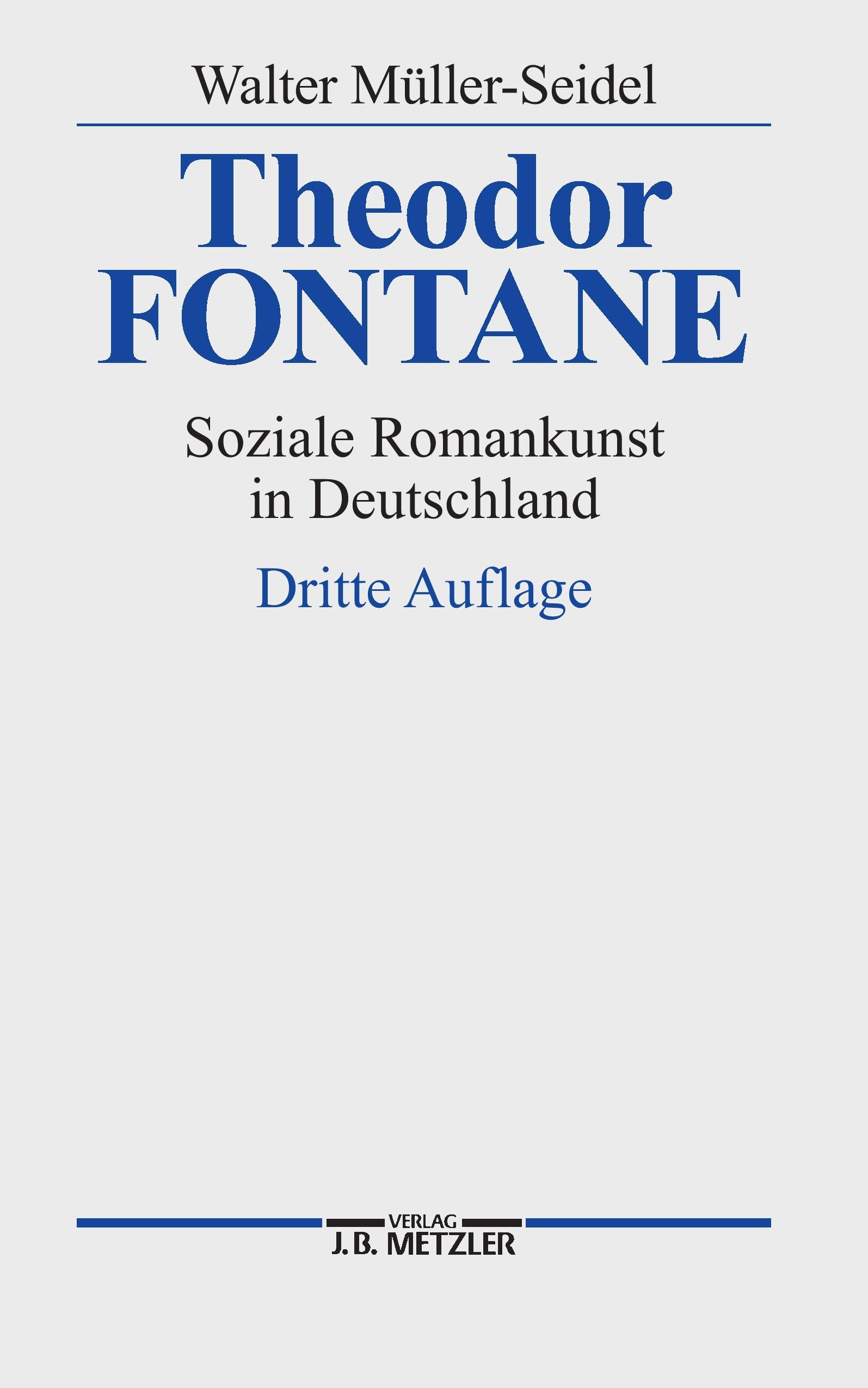 Vorderes Coverbild Theodor Fontane