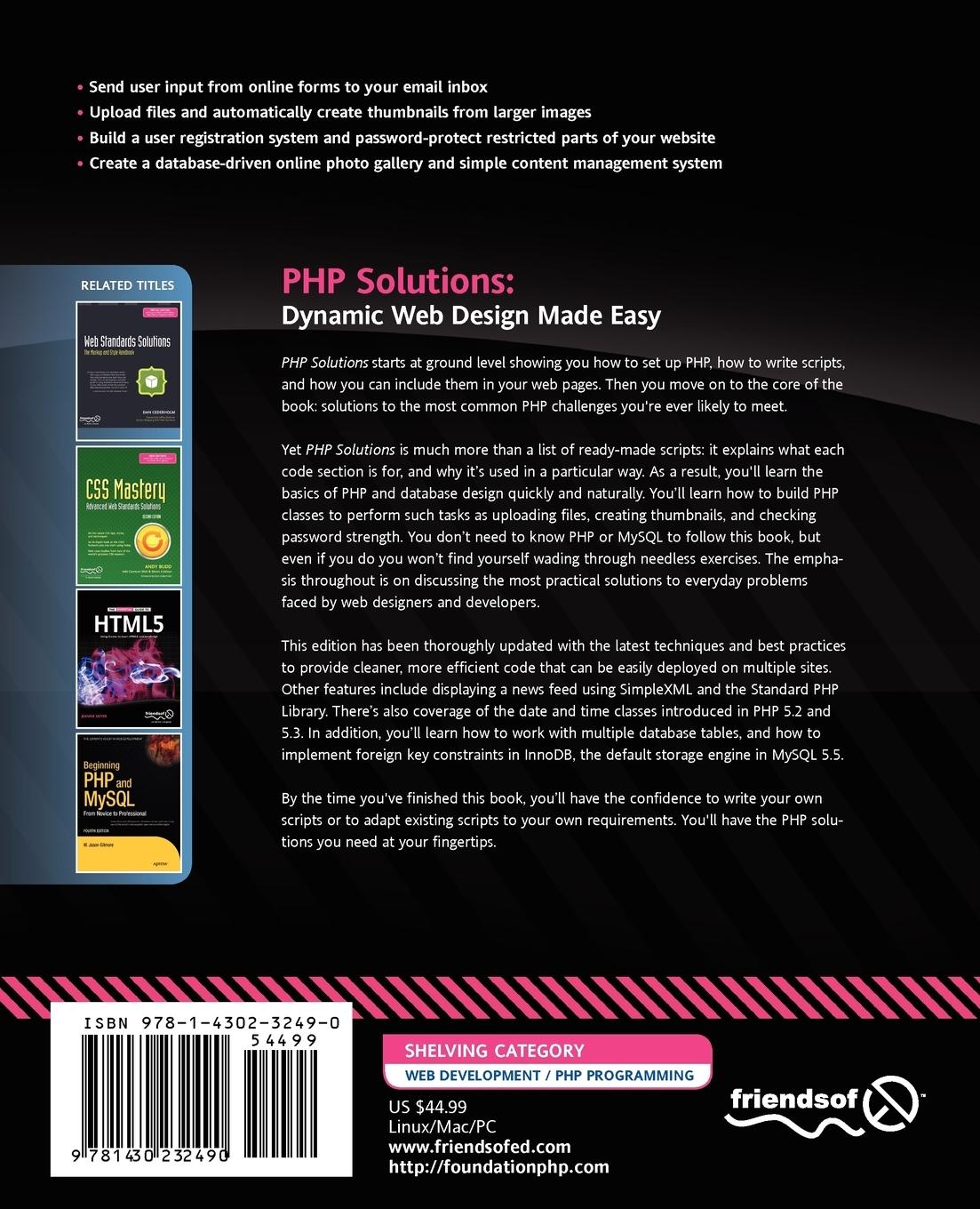 Rückseitencover PHP Solutions