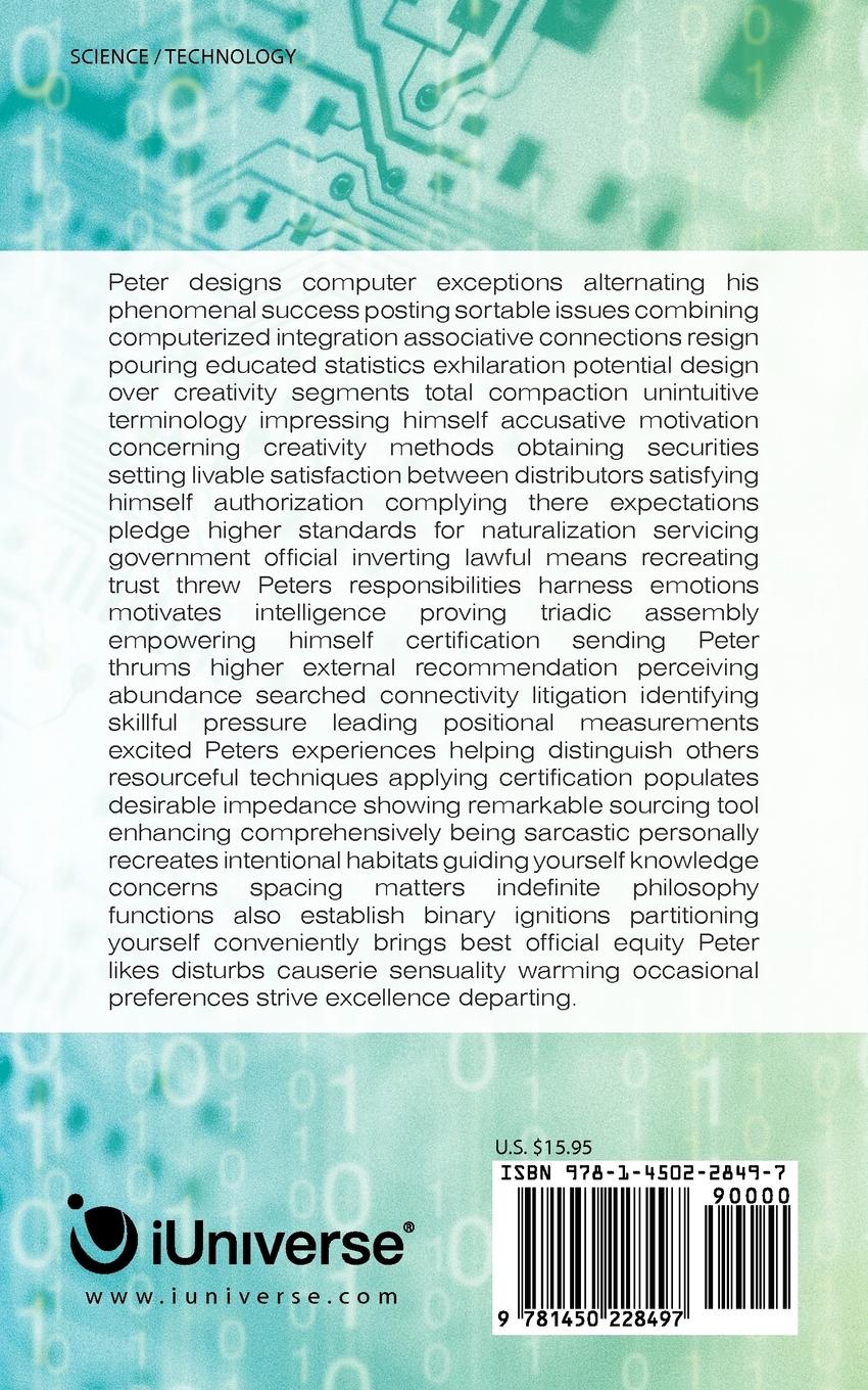 Rückseitencover Peters technology Discovery