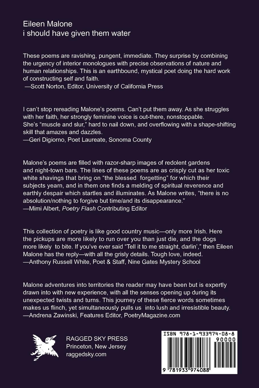 Rückseitencover I Should Have Given Them Water