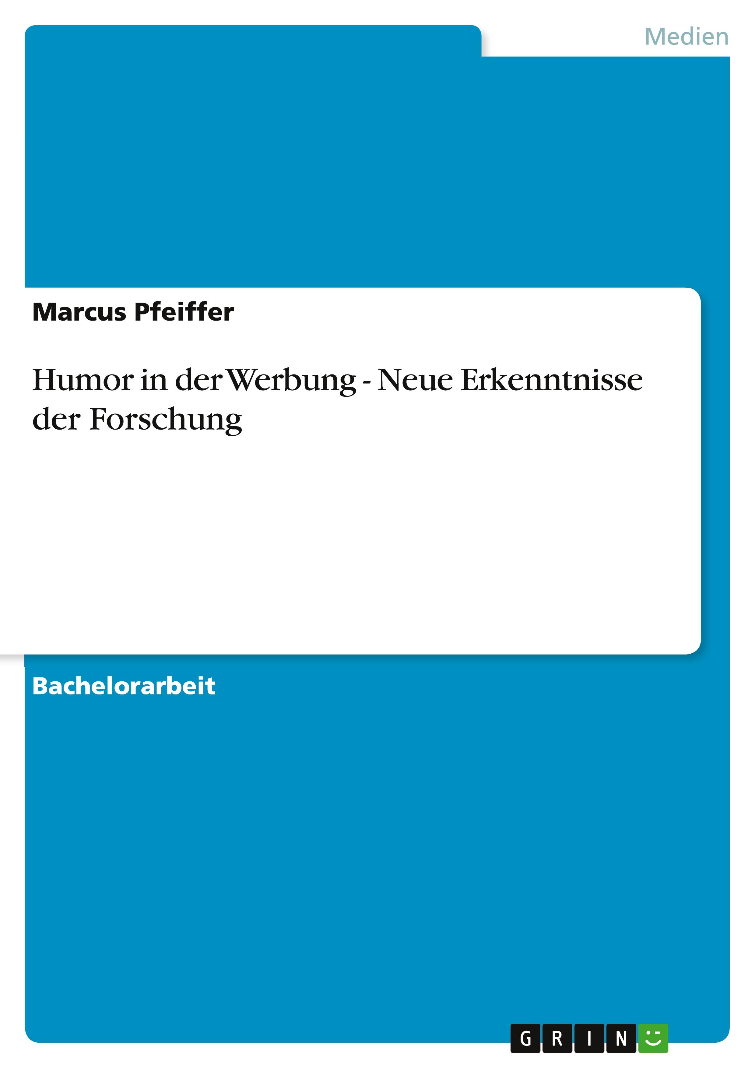 Vorderes Coverbild Humor in der Werbung - Neue Erkenntnisse der Forschung