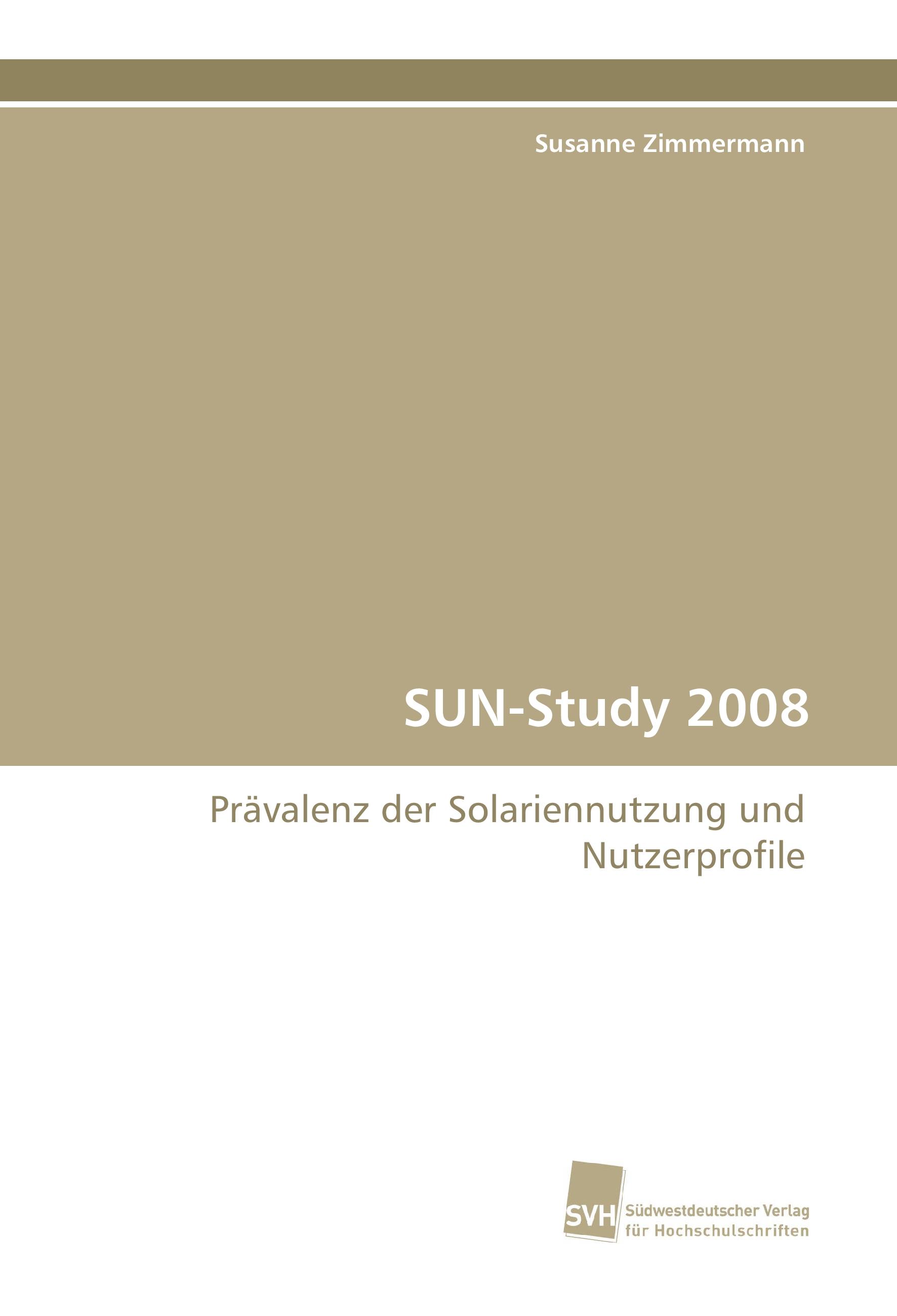 Vorderes Coverbild SUN-Study 2008