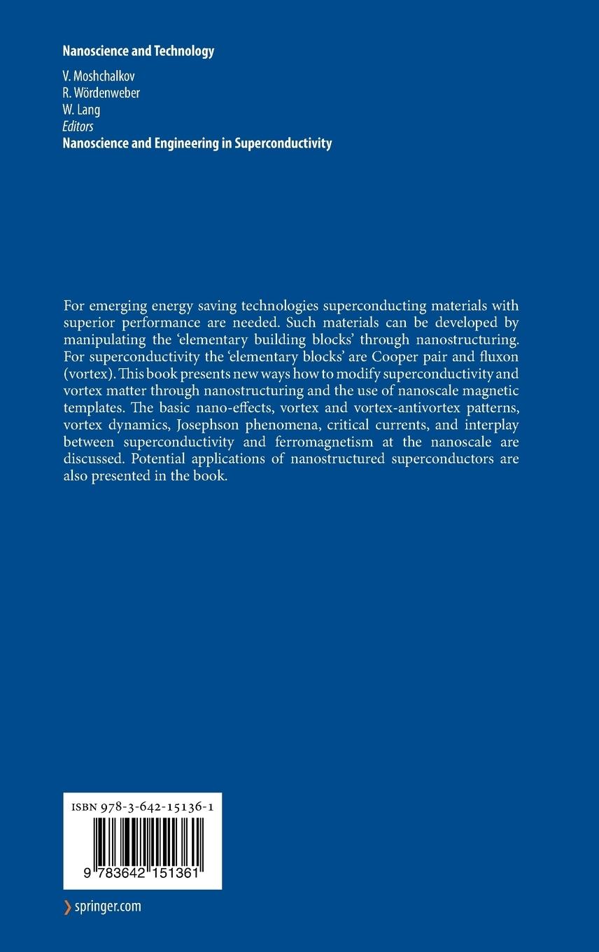 Rückseitencover Nanoscience and Engineering in Superconductivity
