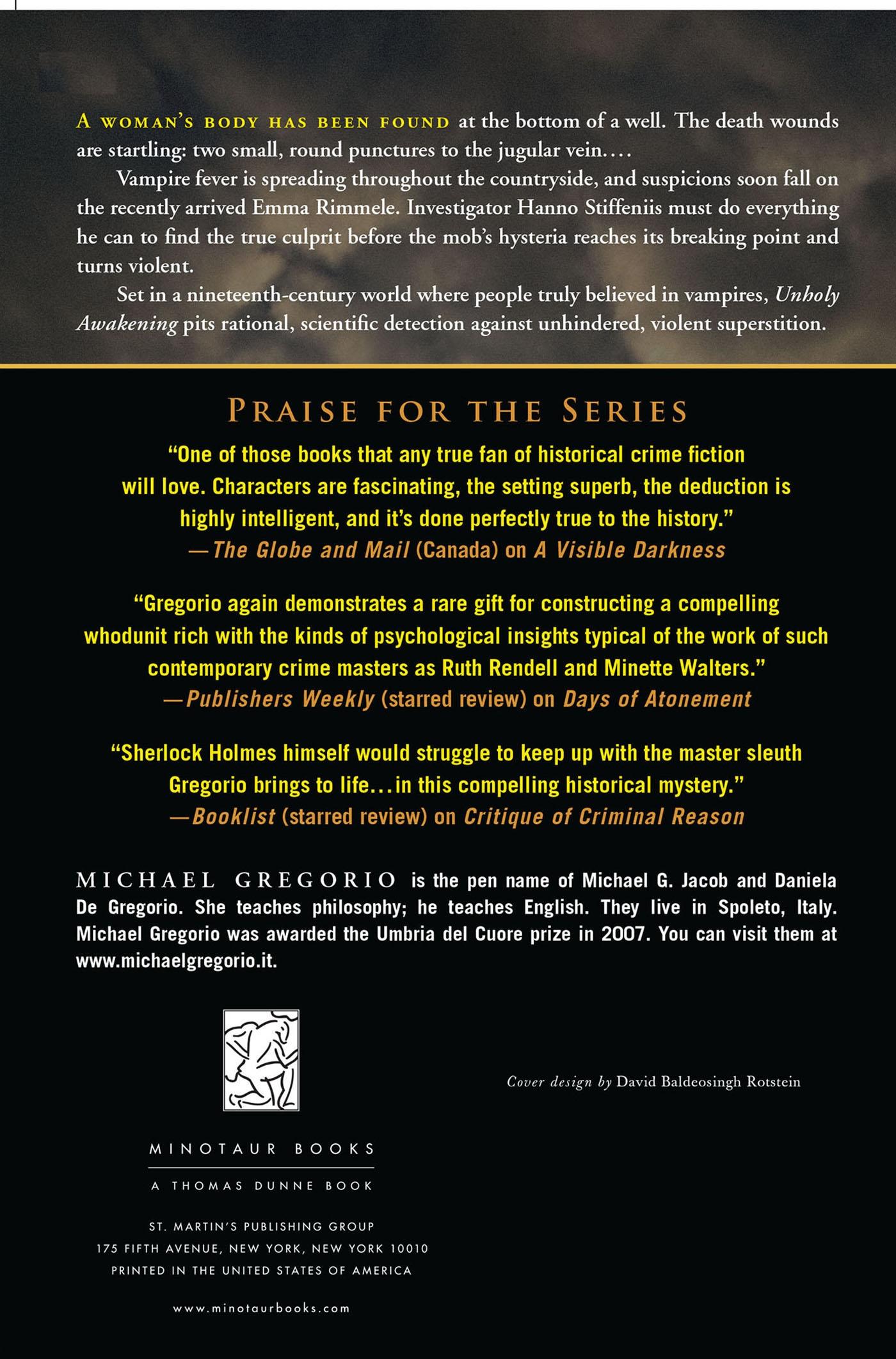 Rückseitencover Unholy Awakening