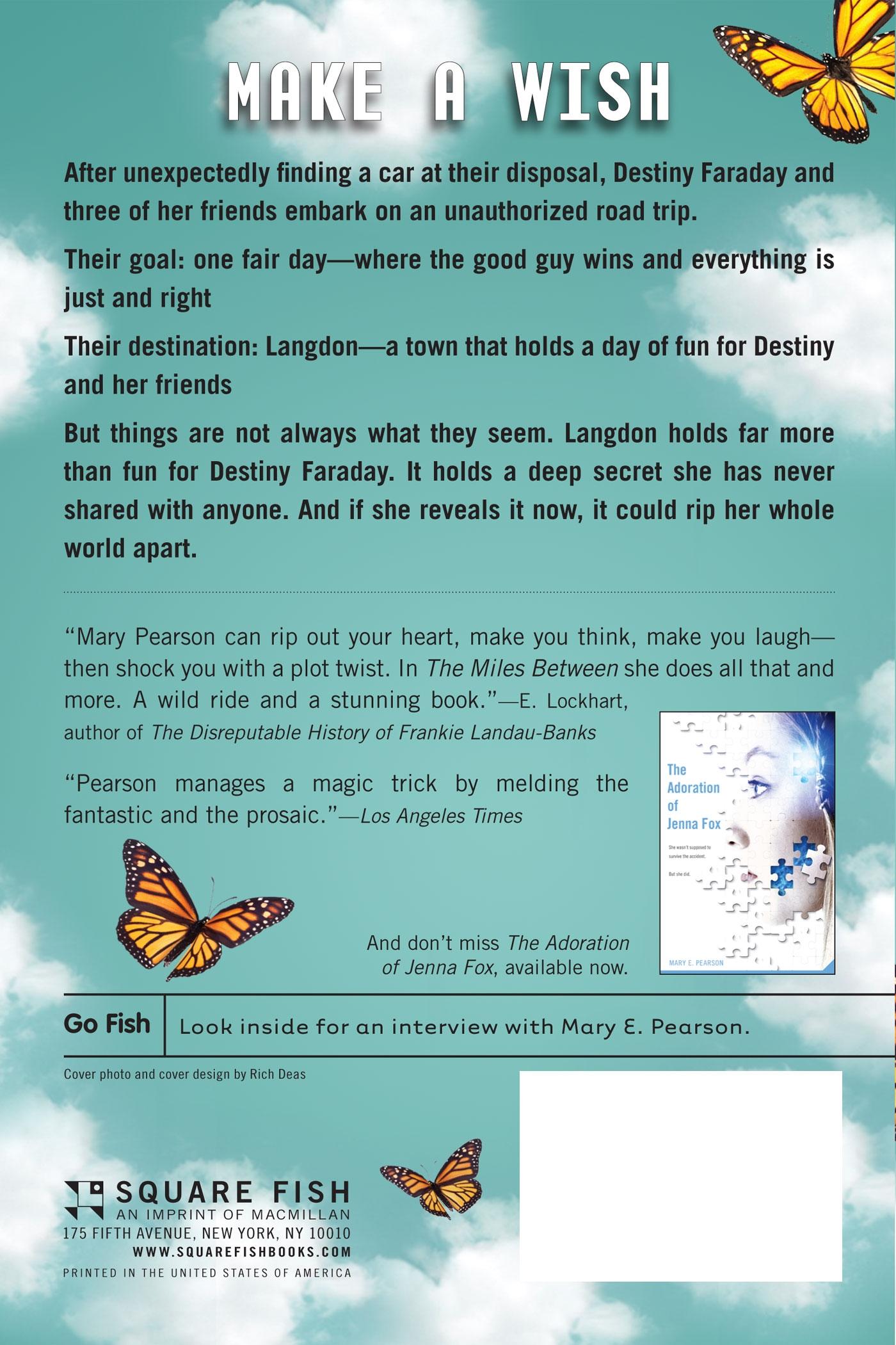 Rückseitencover Miles Between