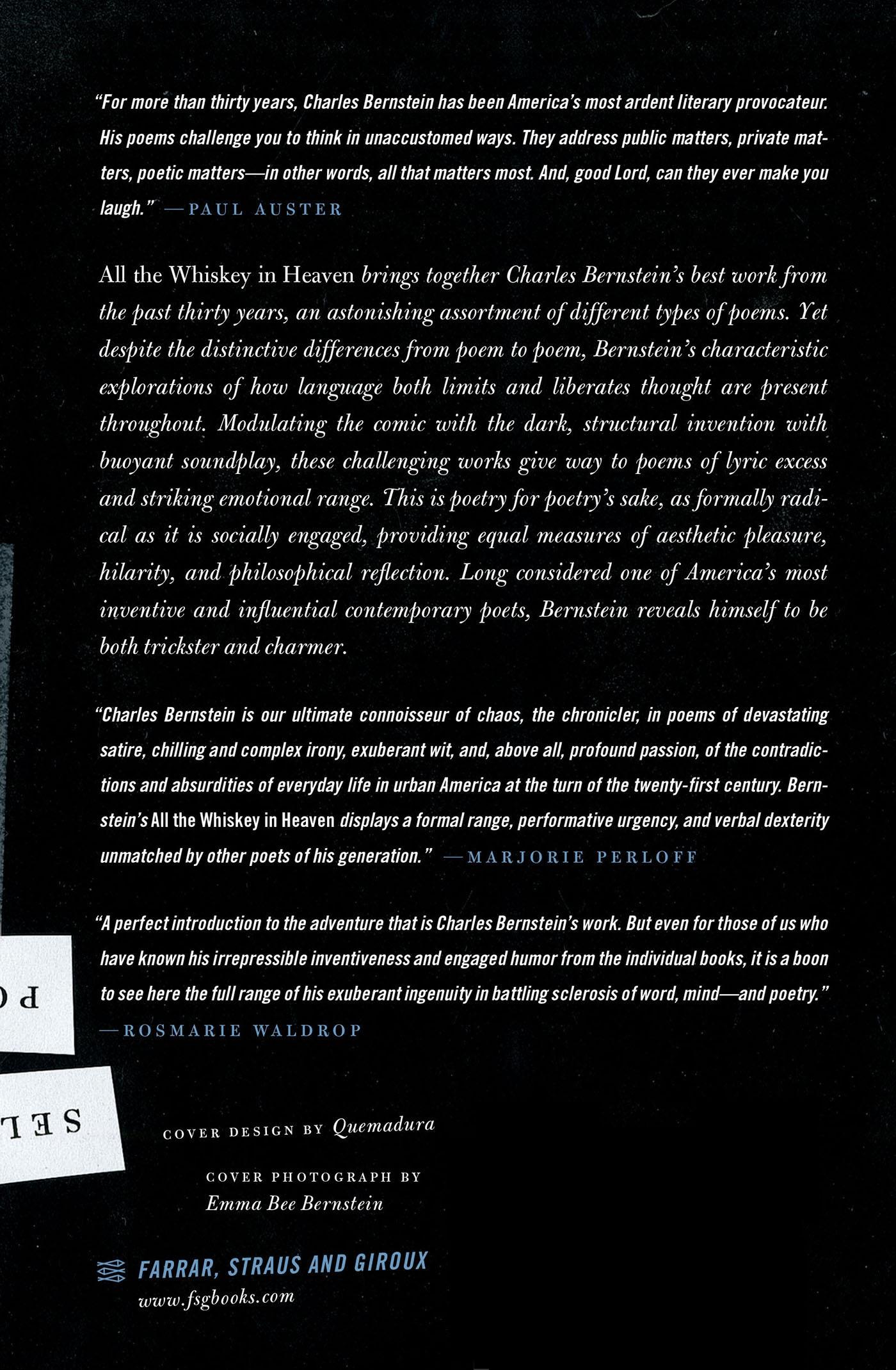 Rückseitencover All the Whiskey in Heaven