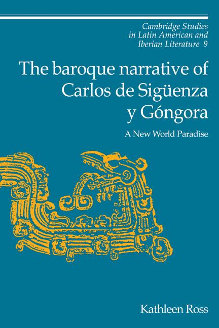 Vorderes Coverbild The Baroque Narrative of Carlos de Siguenza y Gongora