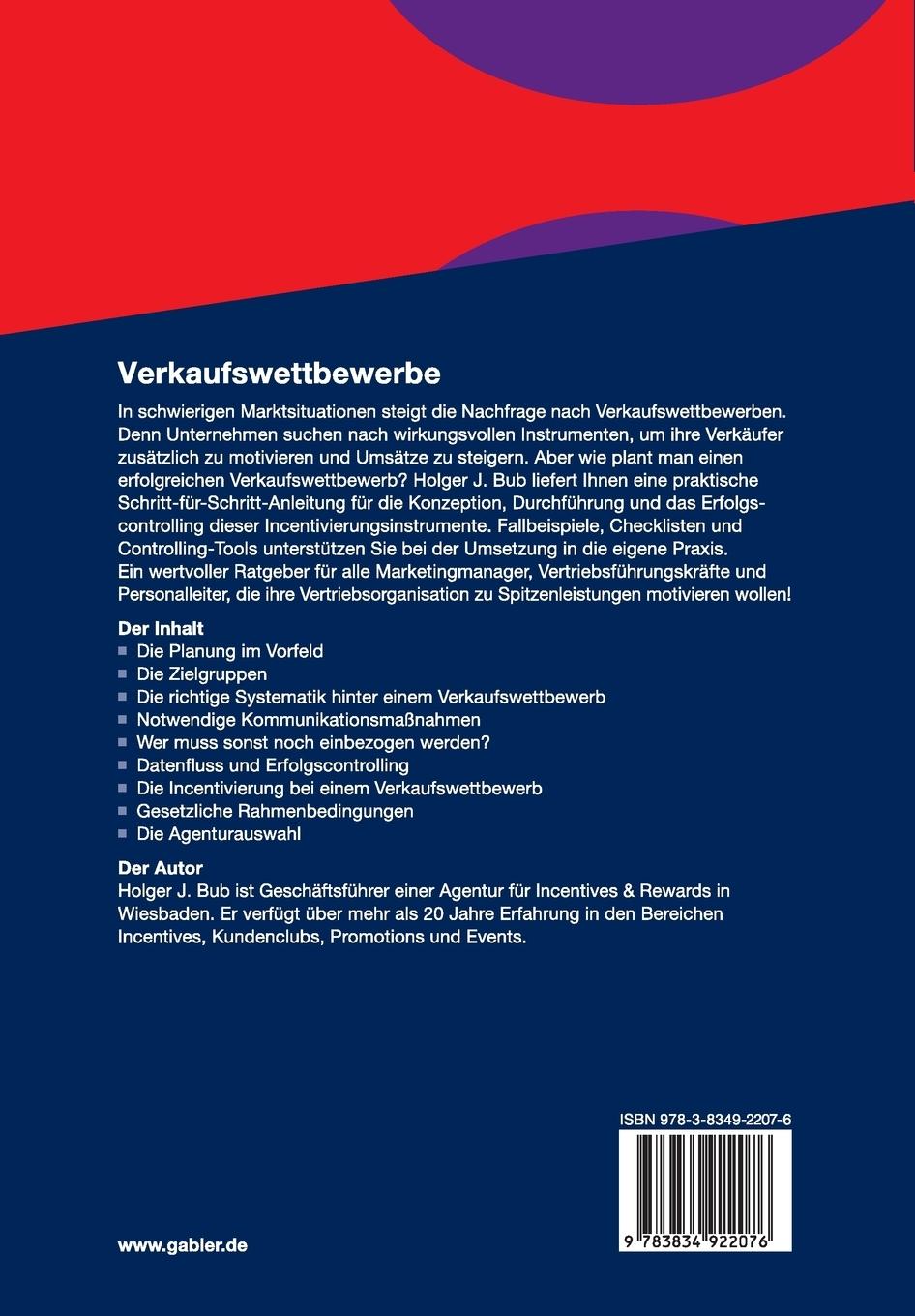 Rückseitencover Verkaufswettbewerbe