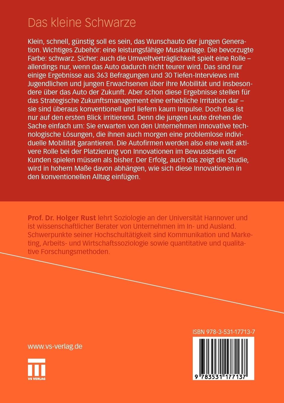 Rückseitencover Das kleine Schwarze