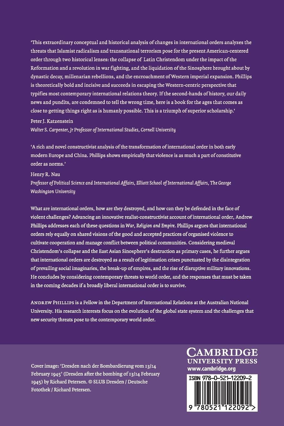 Rückseitencover War, Religion and Empire