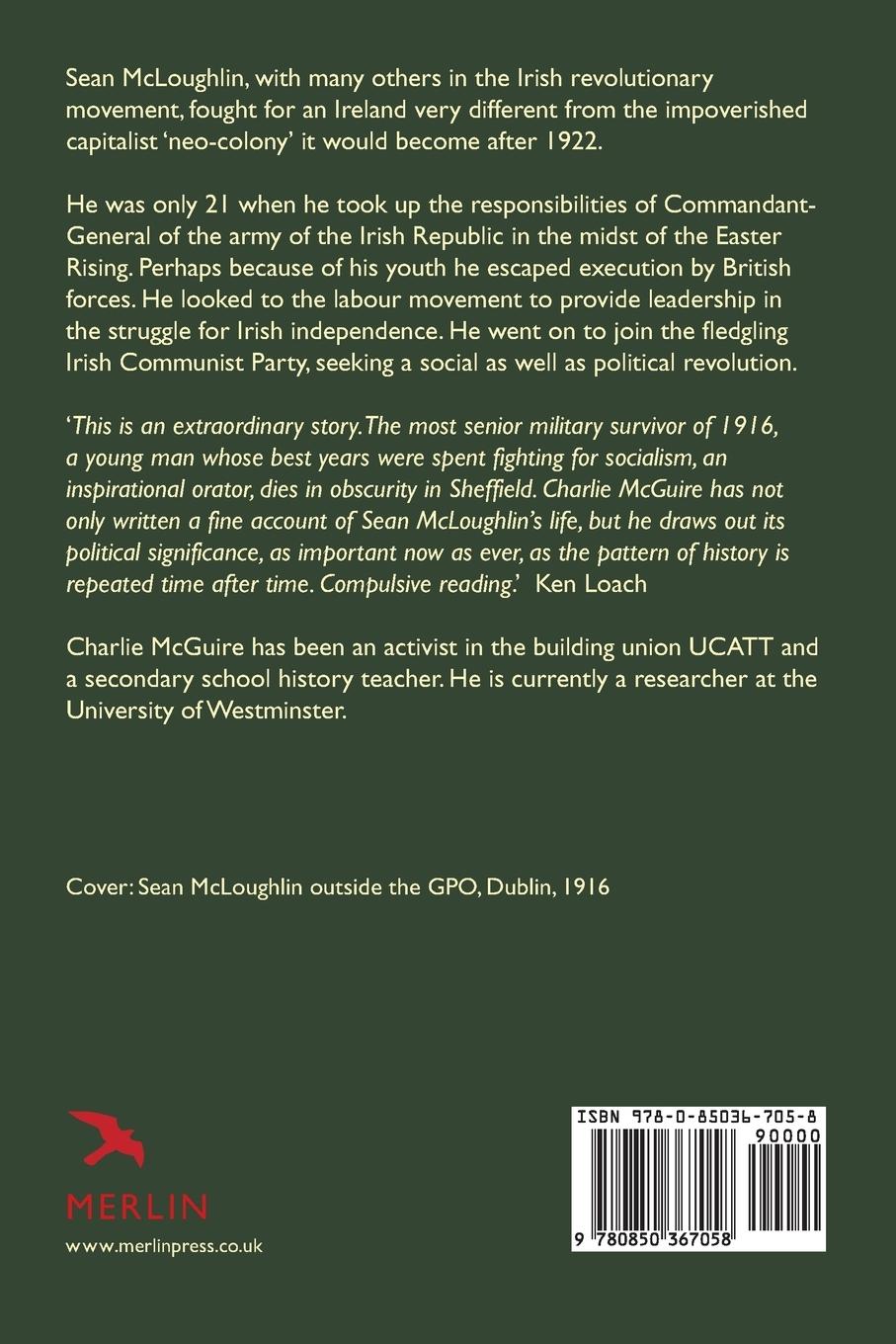 Rückseitencover Sean McLoughlin