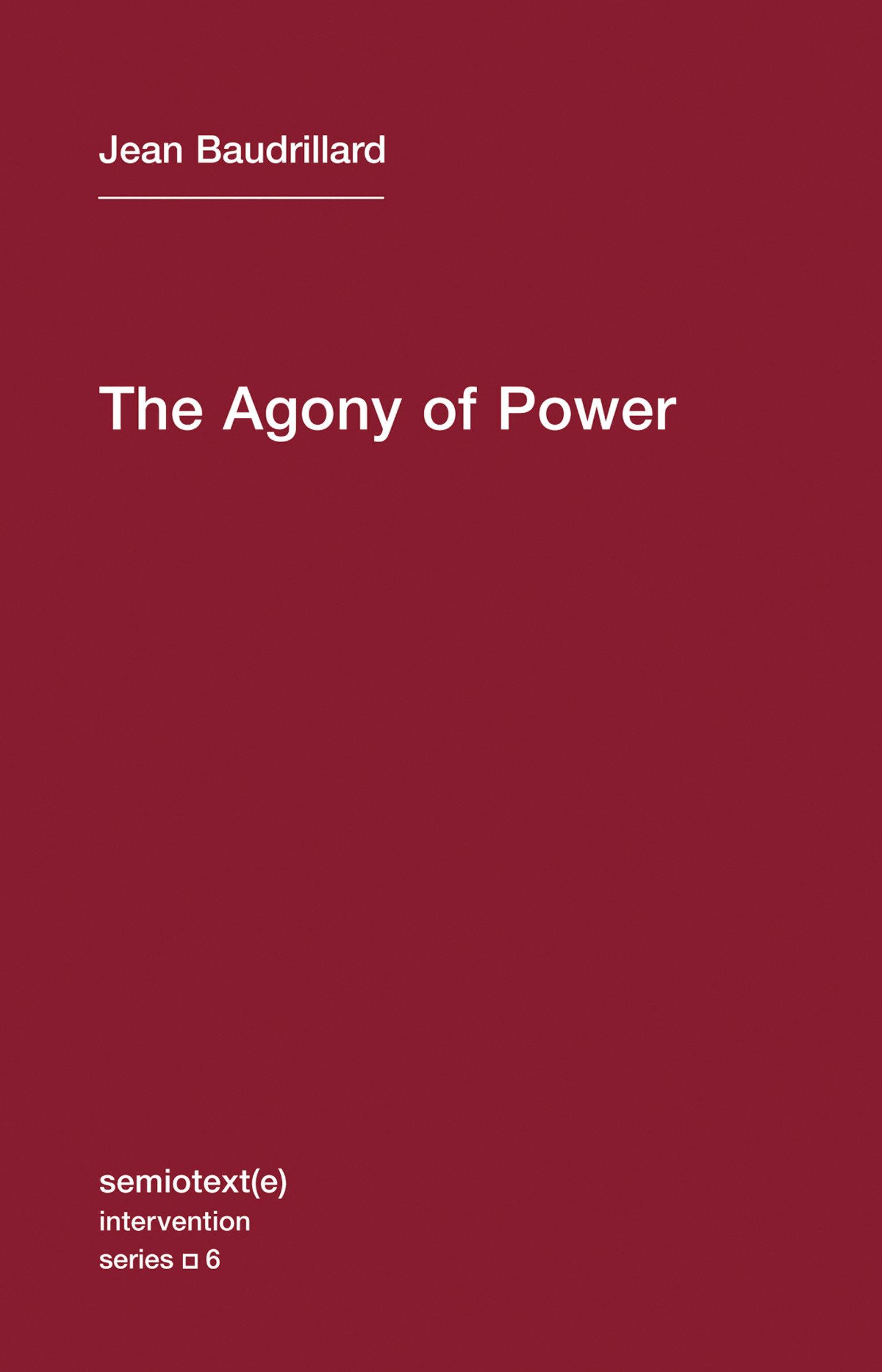 Vorderes Coverbild The Agony of Power