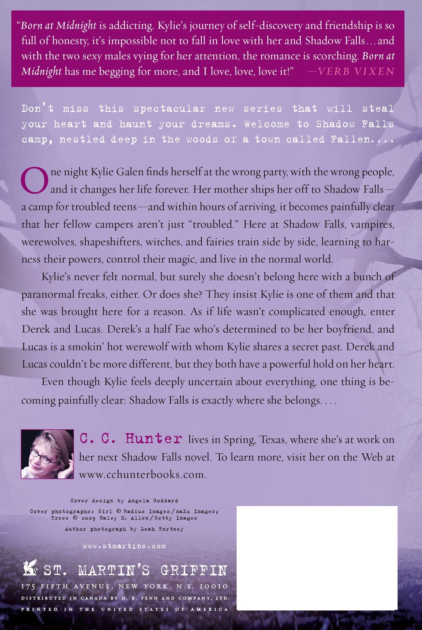 Rückseitencover Shadow Falls 01. Born at Midnight