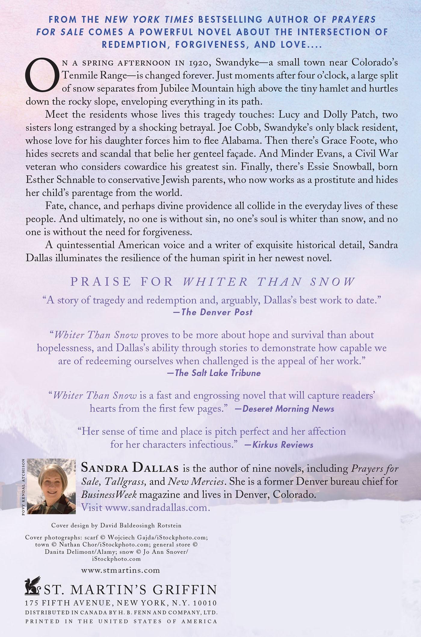 Rückseitencover Whiter Than Snow