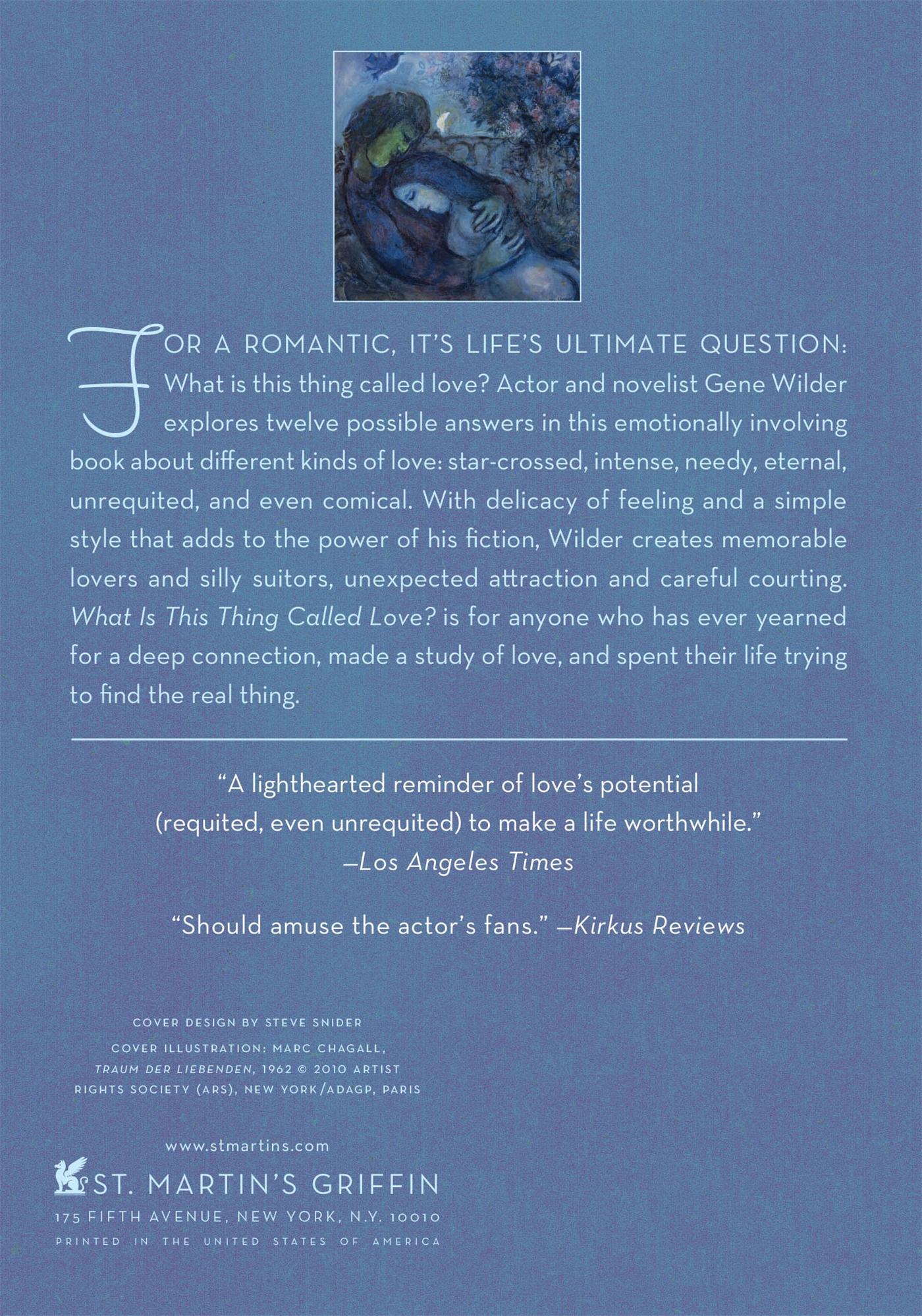 Rückseitencover What Is This Thing Called Love?