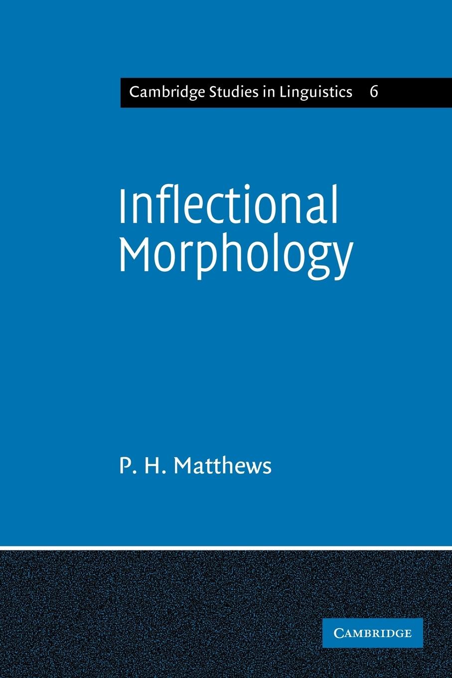 Vorderes Coverbild Inflectional Morphology