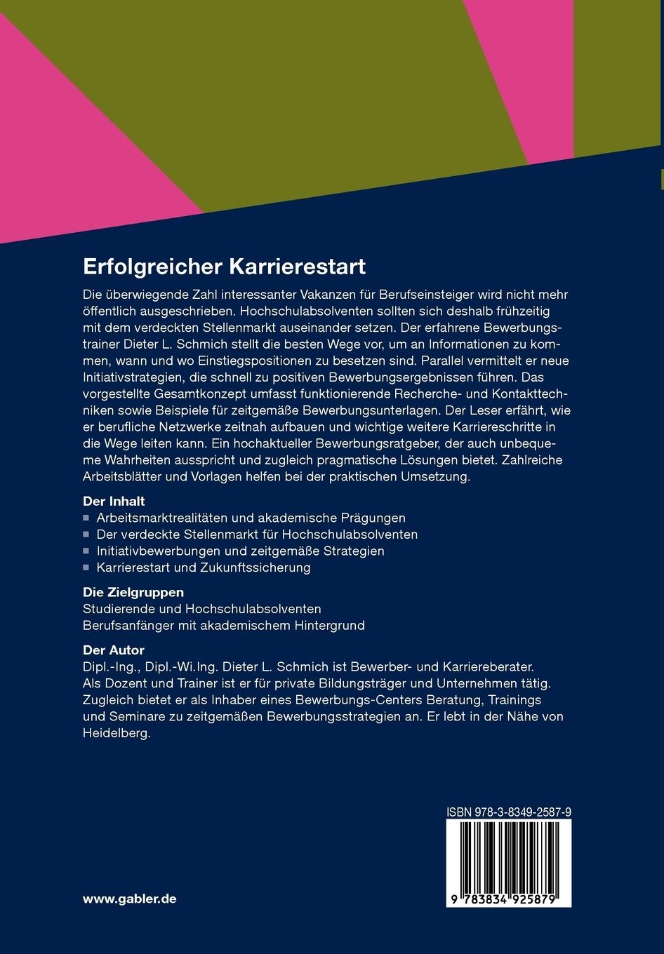 Rückseitencover Erfolgreicher Karrierestart