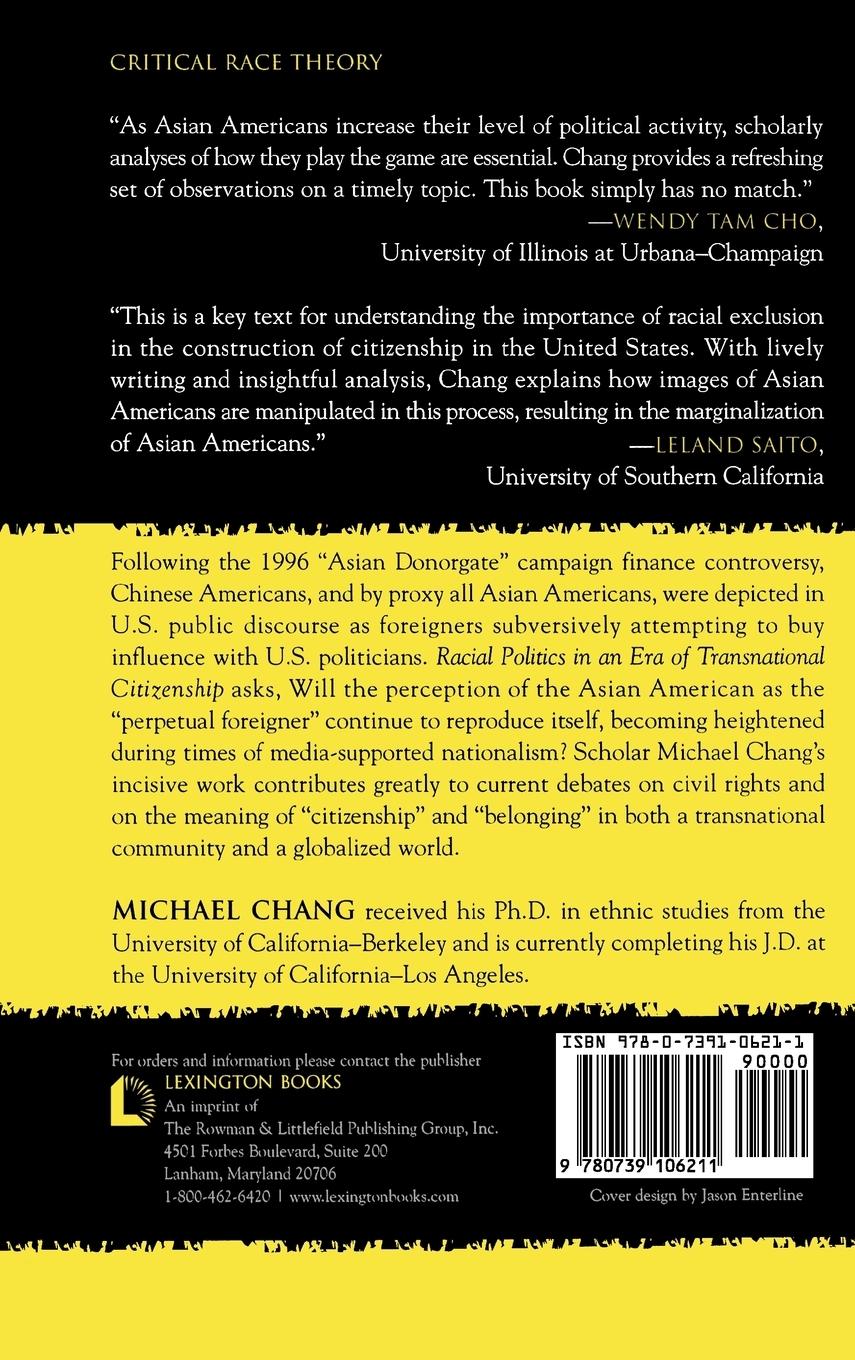 Rückseitencover Racial Politics in an Era of Transnational Citizenship