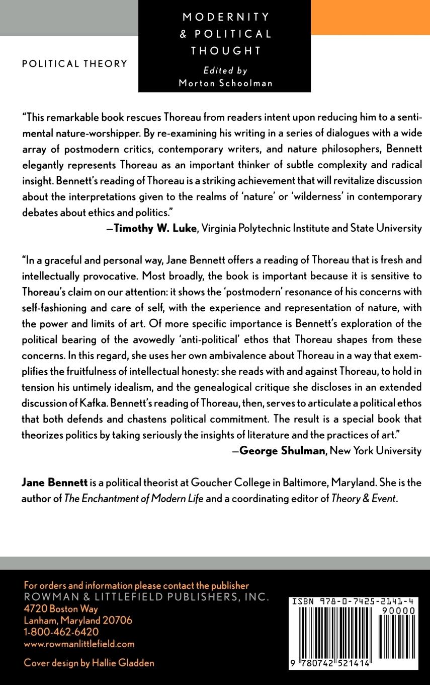 Rückseitencover Thoreau's Nature