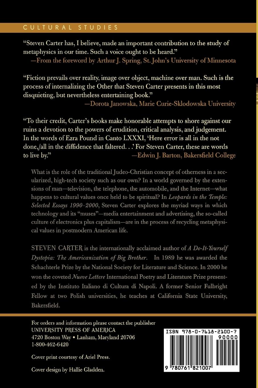 Rückseitencover Leopards in the Temple