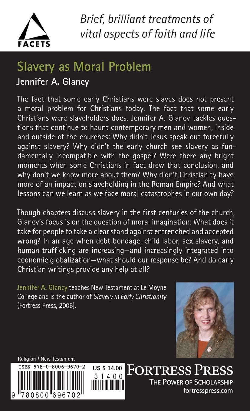 Rückseitencover Slavery as Moral Problem