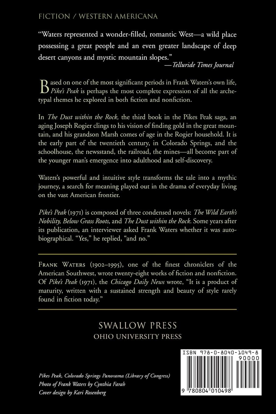 Rückseitencover The Dust Within the Rock