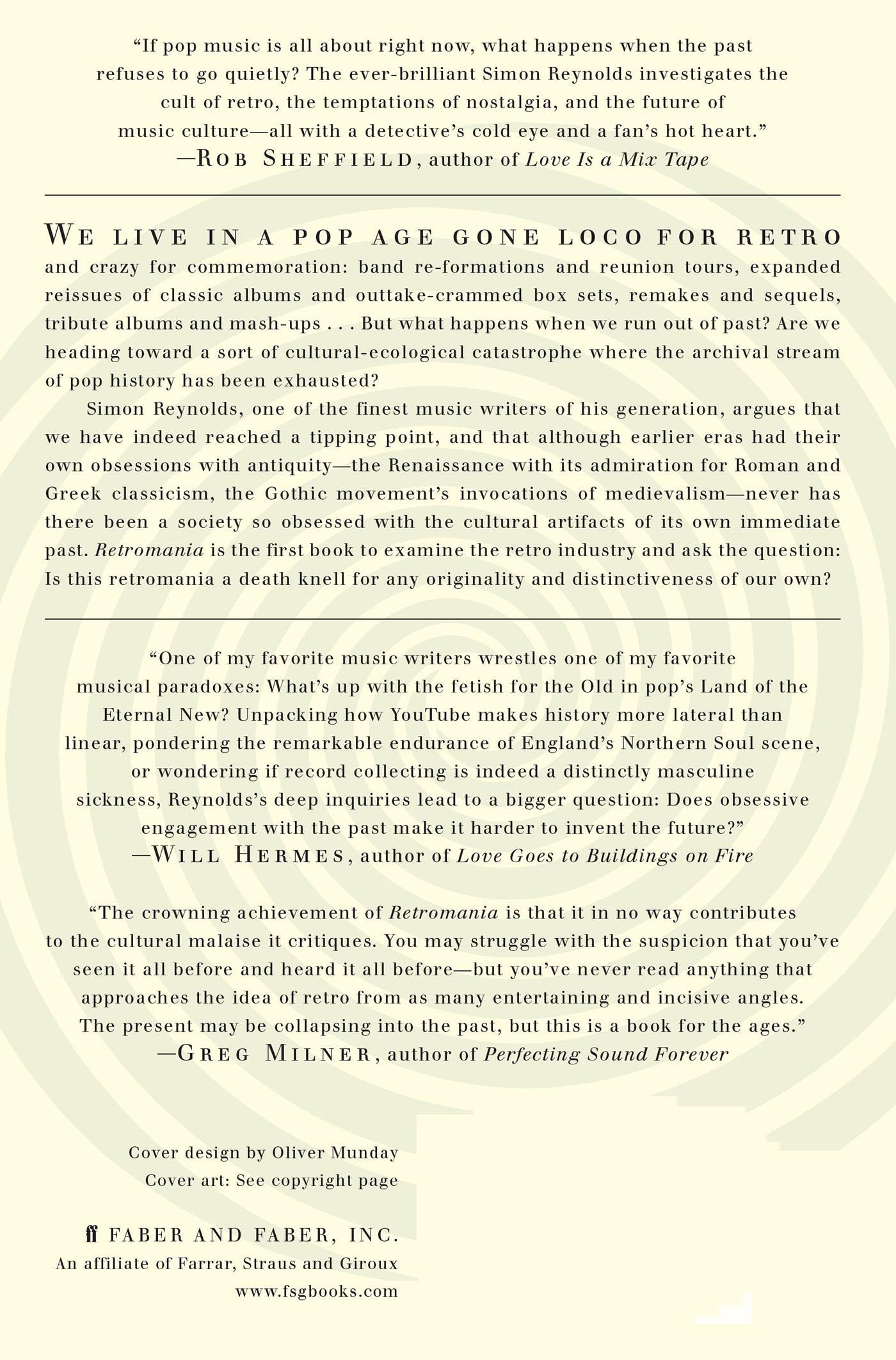 Rückseitencover Retromania