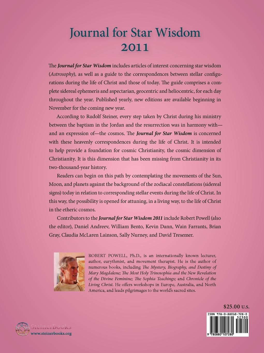 Rückseitencover Journal for Star Wisdom 2011