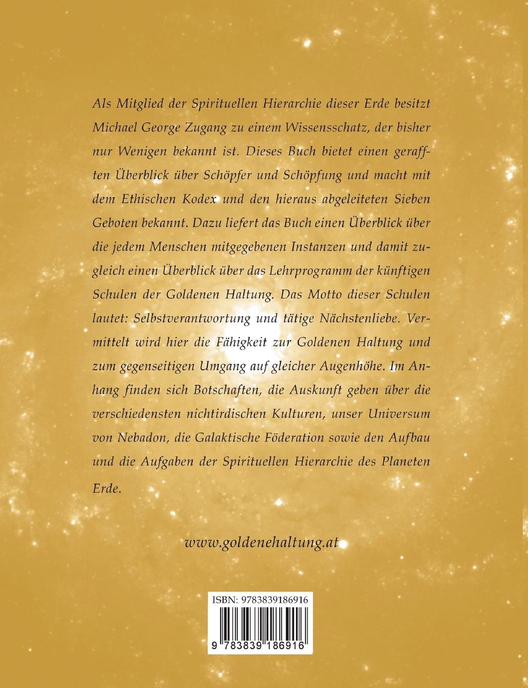 Rückseitencover Ethischer Kodex und Goldene Haltung