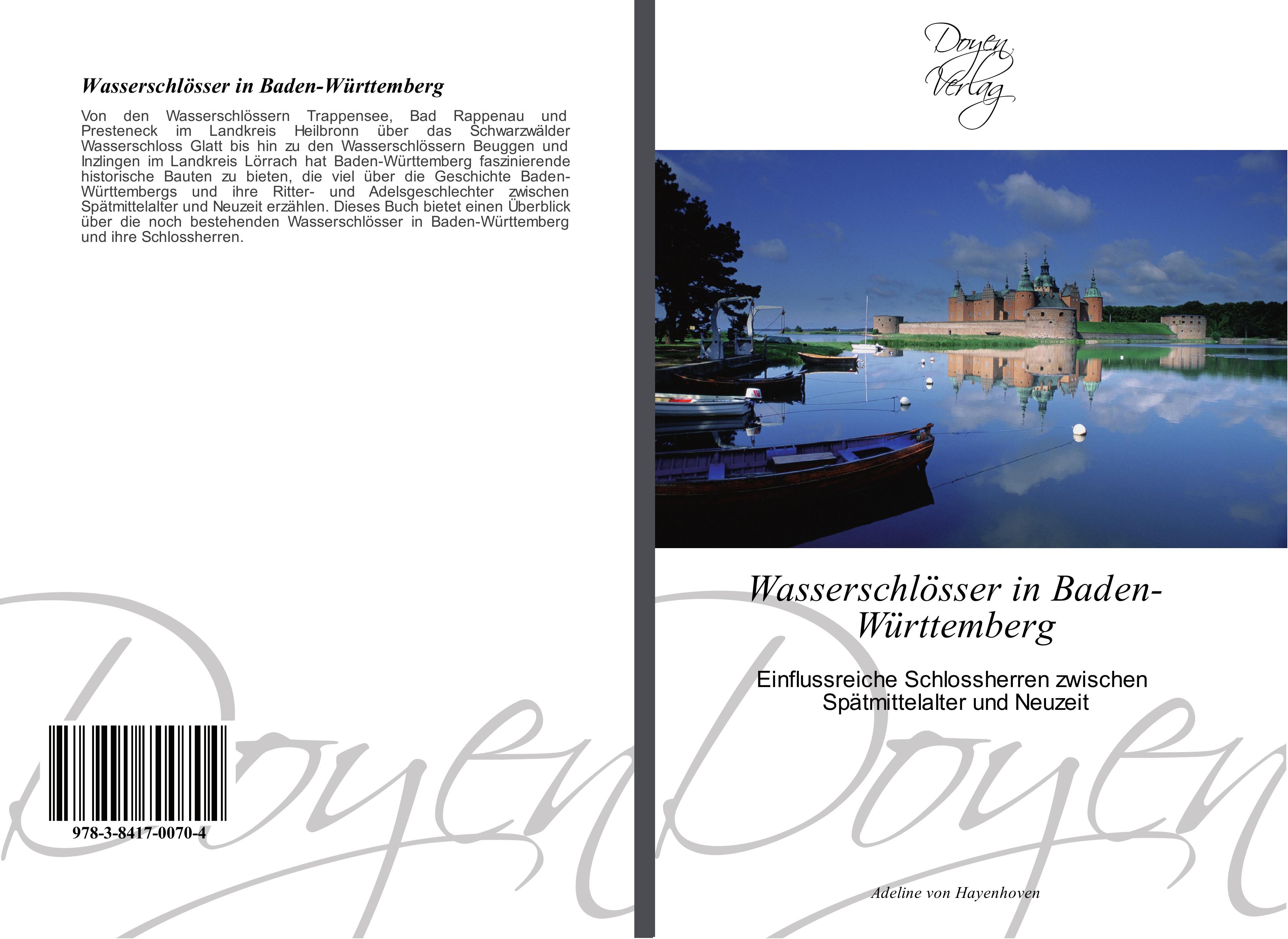 Vorderes Coverbild Wasserschlösser in Baden-Württemberg