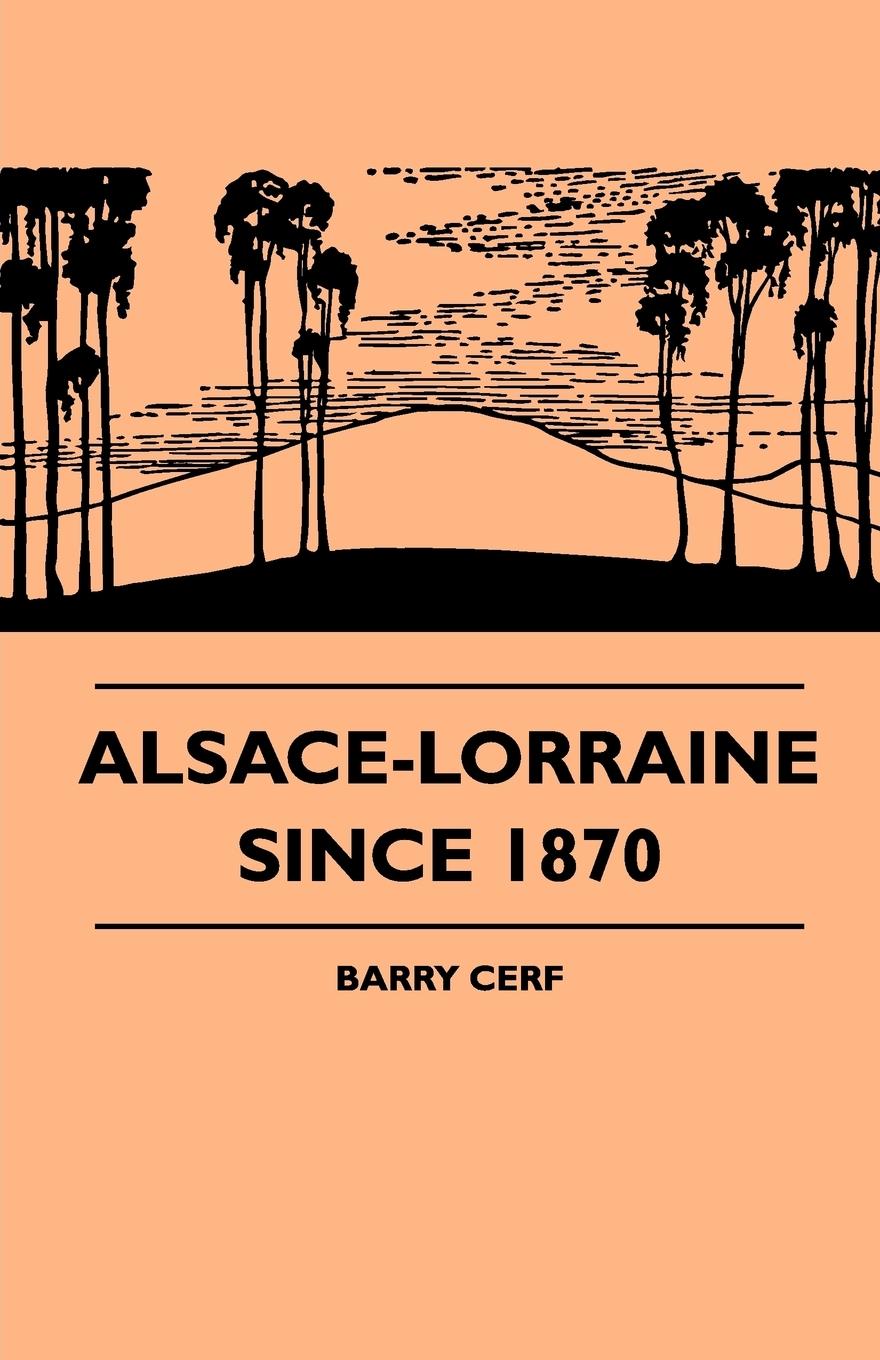Vorderes Coverbild Alsace-Lorraine Since 1870