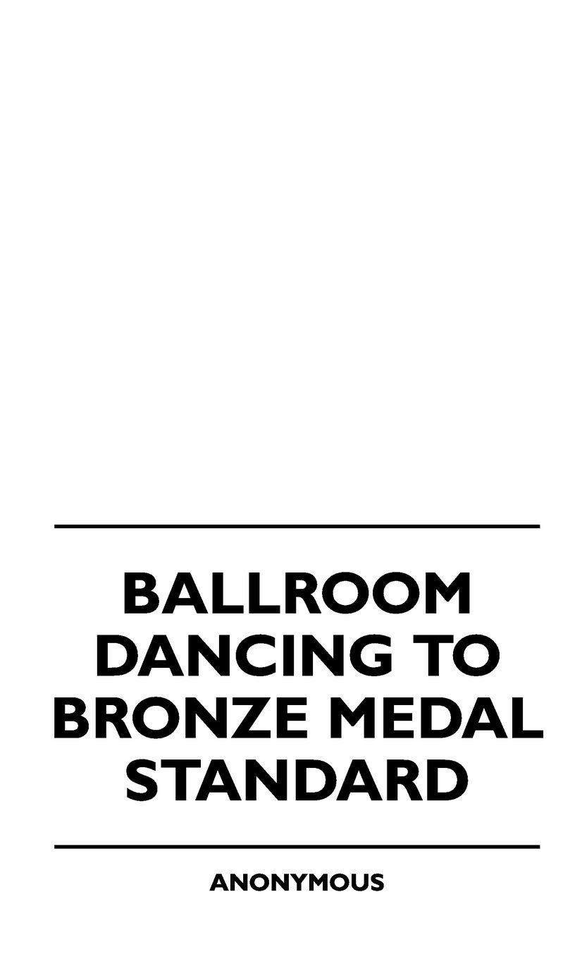 Vorderes Coverbild Ballroom Dancing to Bronze Medal Standard